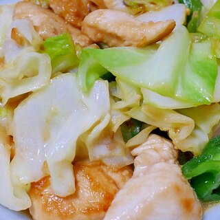 ♡鶏胸肉でも美味しいよ♡簡単回鍋肉風炒めもの♡